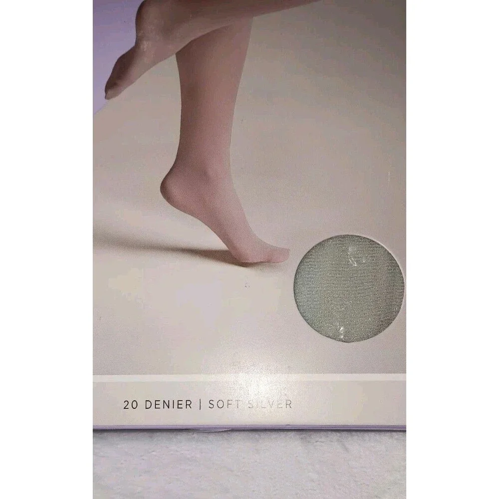Silk Impressions Pantyhose 2 Pack 3XL Beige 20 Denier Shimmer Sheer high waisted